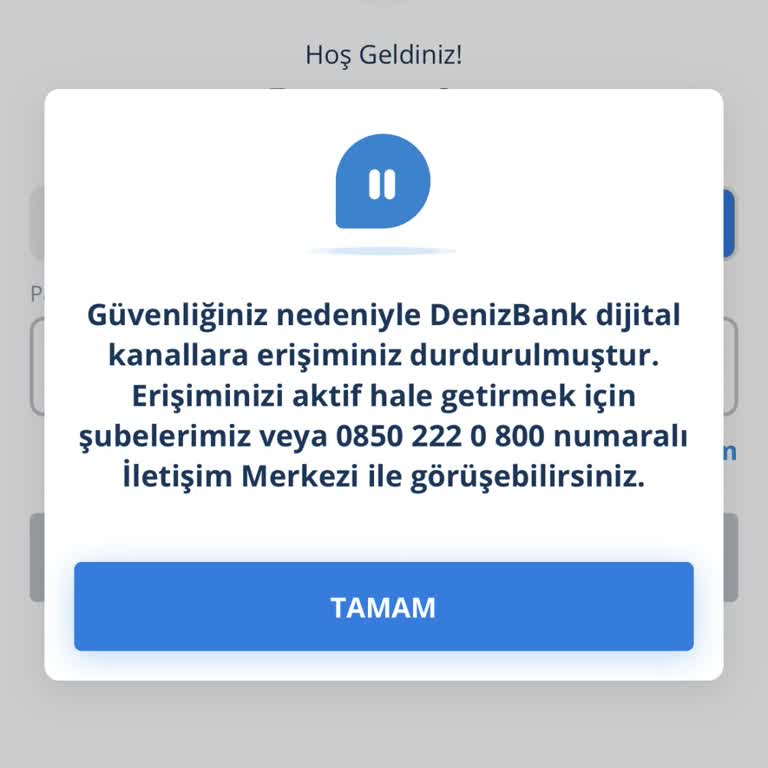 Açıklama Olmadan Hesabım Bloke Edildi, Mobil Bankacılık Erişilemiyor