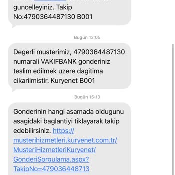 Kuryenet HGS Etiketimi Teslim Etmiyor Ve Gecikiyor