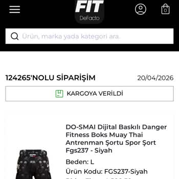 DeFacto Fit'ten Yanlış Şort Gönderimi Ve Bilgi Eksikliği Hakkında Çözüm Talebi