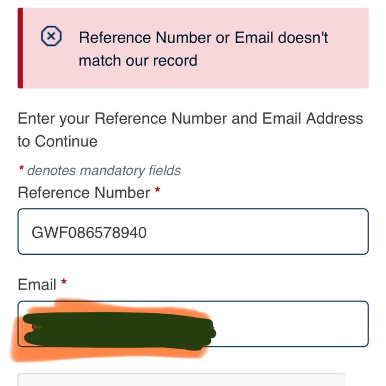 VFS Global Hesabımda Eposta Ve Referans Uyuşmazlığı Nedeniyle Giriş Sorunu