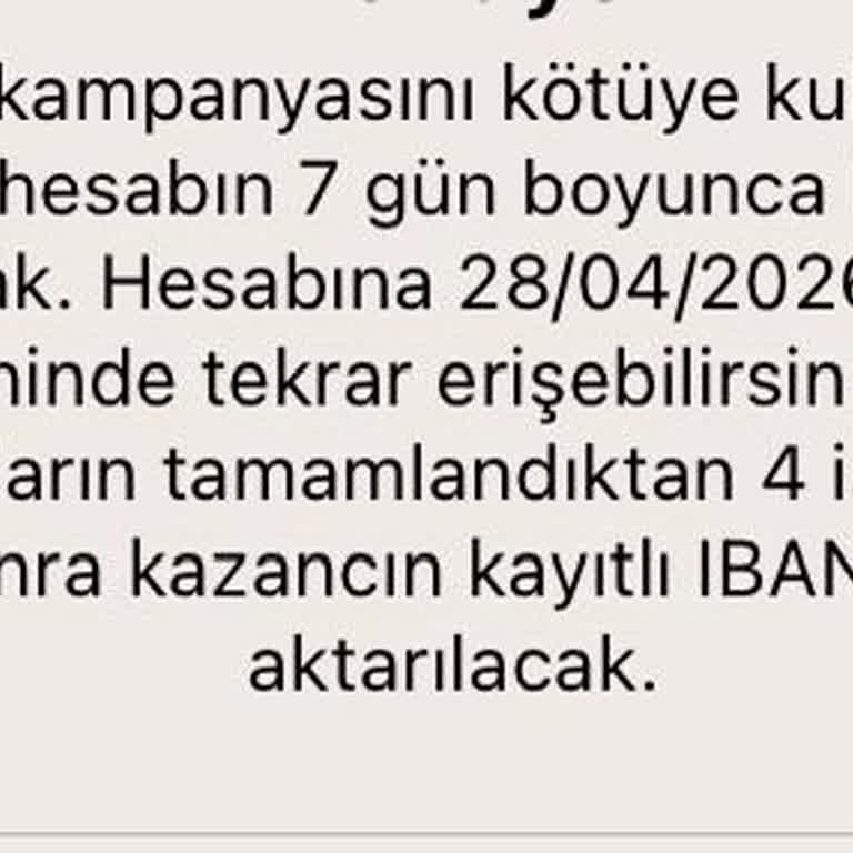 Hesabımın Haksız Kapatılması Ve Kargo Kampanyası İddiasının Açıklanması