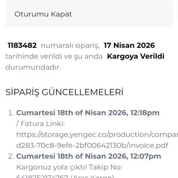 Organic Scarfs Siparişinde Çelişkili Kargo Bilgileri Ve İade Talebi