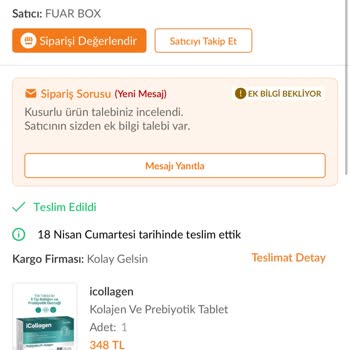 Kayıtsız Takviye Ürünü Satışı, Trendyol’un Cevapsız Tutumu Ve İade Talebi
