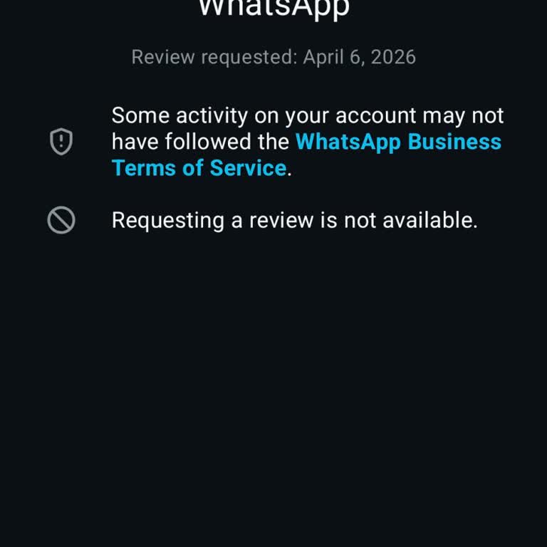 WhatsApp Account Disabled and Request Second Chance