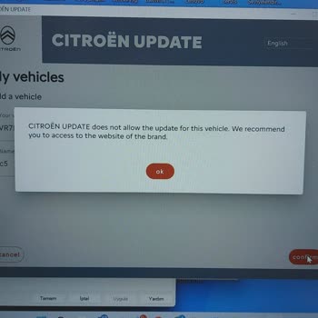 Citroen Erdemir Garanti Kapsamındaki Citroen C5 Aircross Yazılım Güncellemesi