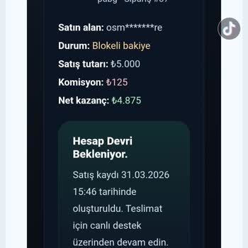 Gamepazarim.com Hesabım Silindi, 4.875 TL ve PUBG Satışı Geri Dönüşsüz
