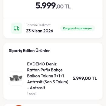 Mobilyasiparis.net Hiçbir Şekilde Geri Dönüş Yapılmadı