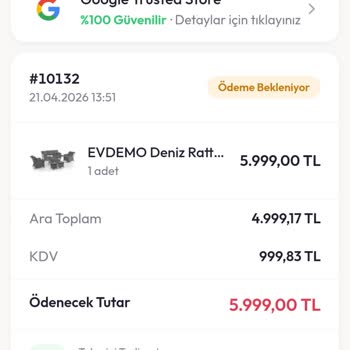 Mobilyasiparis.net Hiçbir Şekilde Geri Dönüş Yapılmadı