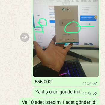 Yanlış Ve Eksik Ürün Gönderimi, Satıcıdan Cevap Yok, Kargo Masrafı İadesi Talebi