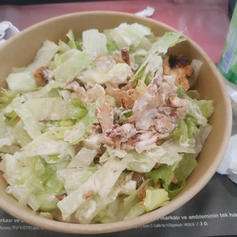 Ankara YHT Gar Usta Dönerci’de Kalitesiz Tavuklu Salata Ve Ücret İadesi Talebi