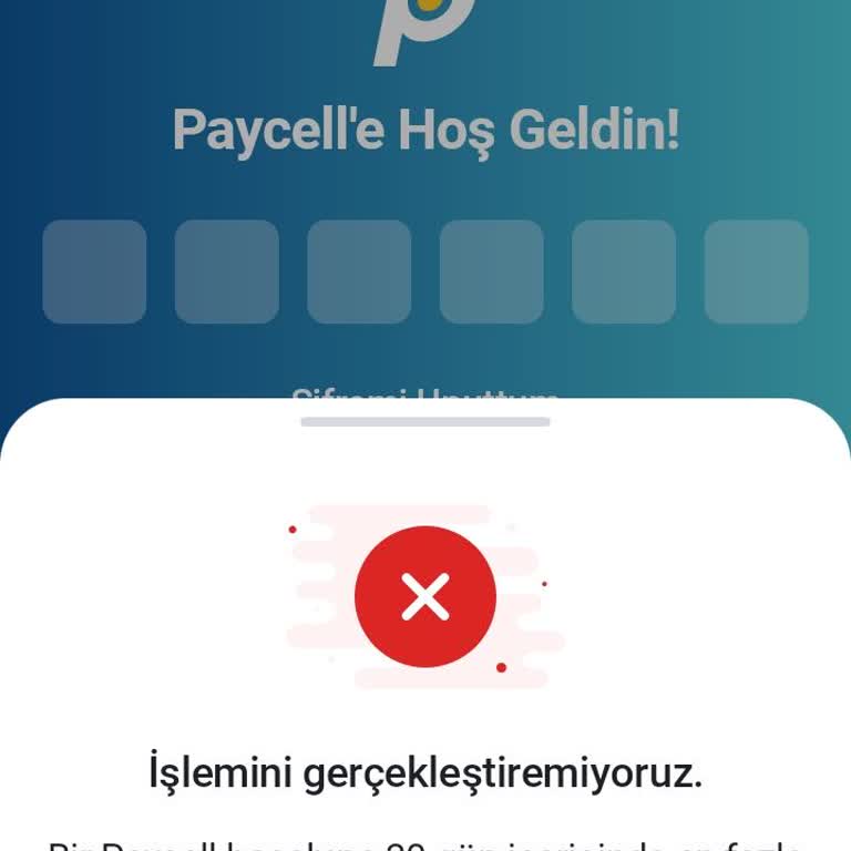 Paycell Cihaz Sınırı 2700 TL'ye Erişmemi Engelliyor