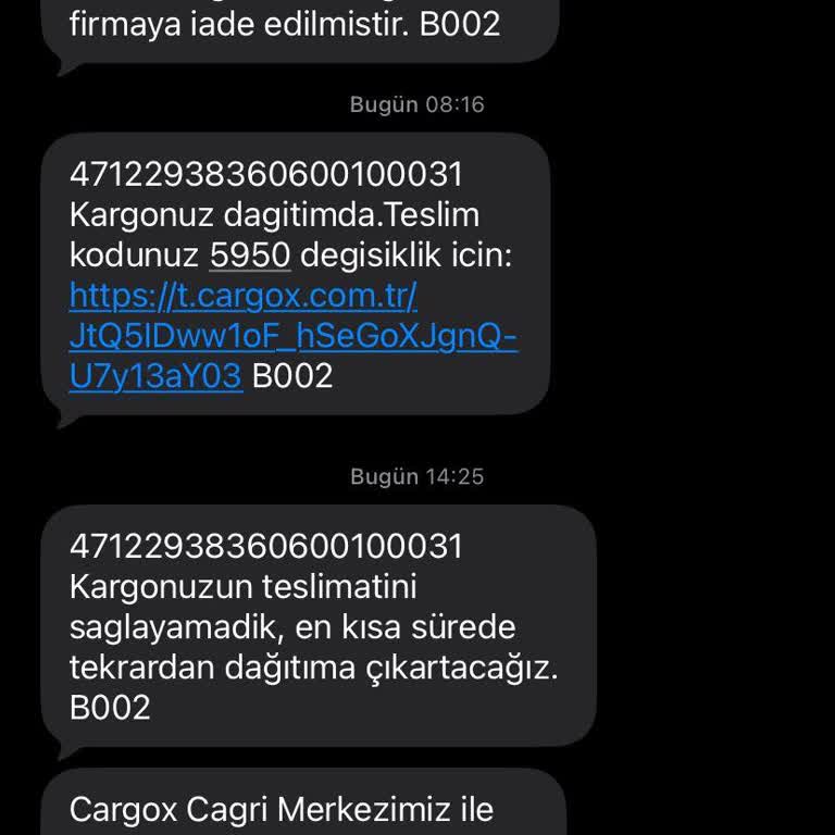 Cargox Kargo Gecikmesi Ve İptali Zara Siparişimin Teslimini Engelledi
