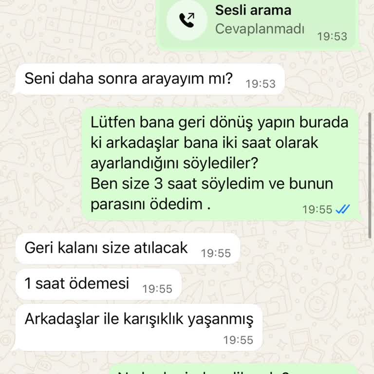 Söz Verilen 3 Saatlik Yat 2 Saat Verildi, Gerçek Yat Görsellerle Uyuşmadı Ve Saat İadesi Yapılmadı