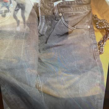 İlk Yıkamada Calvin Klein Kot Pantolonun Renk Solması Ve Yıpranması