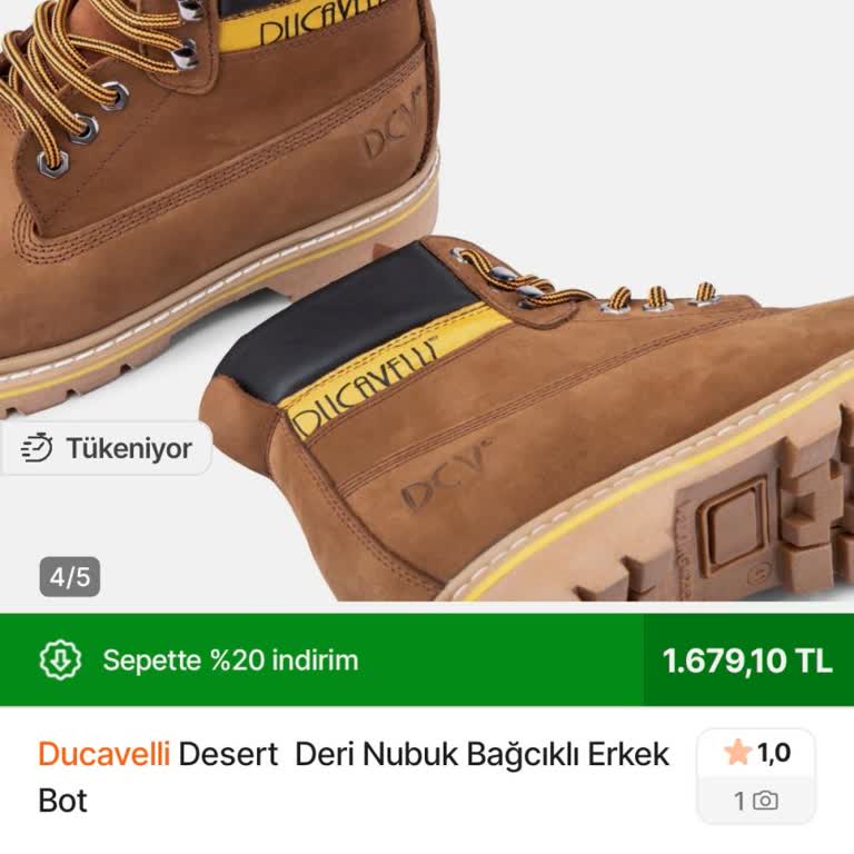 Hepsiburada'da Yanıltıcı Görsellerle Satılan Botta Logo Ve Bağcık Rengi Uyuşmazlığı
