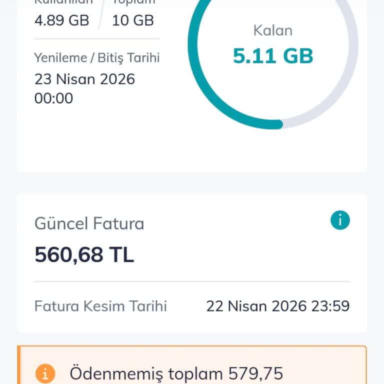 Taahhütlü Hatta Ani Yüksek Faturalar Ve Düzeltme Hatası