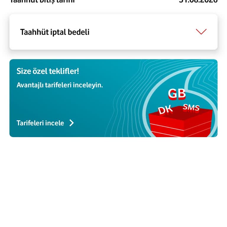 Vodafone Tarife Süresi Hakkında Sahte Arama Ve Haksız Satış Teklifi