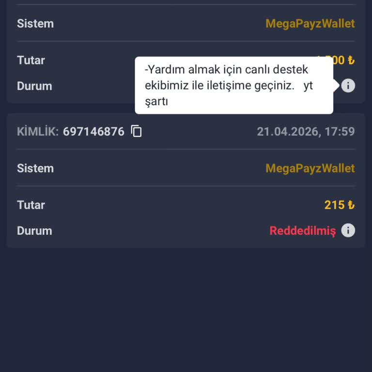 Kazandığım 1500 TL Çekilemedi, Yatırım Şartı İle Şartlandırıldı