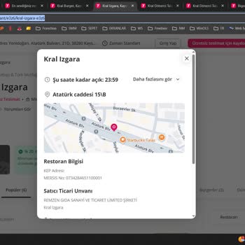 Kral Dönerci Talas’ın Çoklu Sayfaları Yanıltıcı Fiyat Ve Kampanya Sunuyor