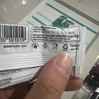 Migros Antep Fıstıklı Züber Barında Çıkan Sert Yabancı Cisim Diş Kırılmasına Yol Açtı