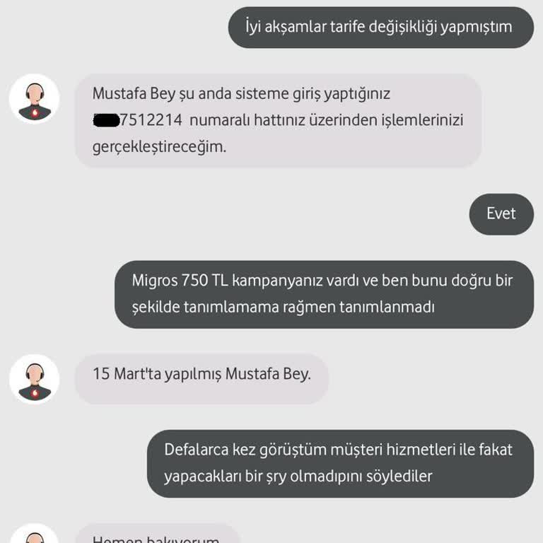 Vodafone Kampanyasındaki 750 TL Migros Money Hediye Kullanılamaz Durum