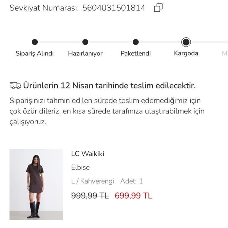 Sipariş Teslimatındaki Gecikme Ve Çözüm Beklentisi