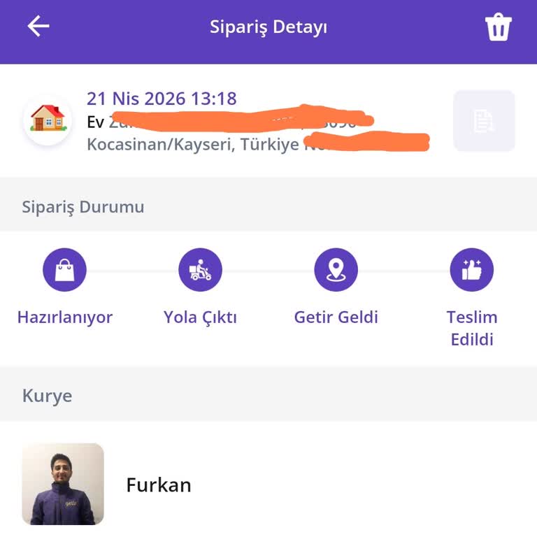 Teslim Edilmedi Ve Fatura Oluşturulmadı: Getir Siparişi Sorunu