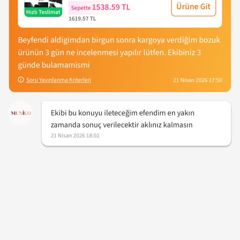 İade Ödemesinin Gecikmesi Ve Firmadan Cevap Alınamaması