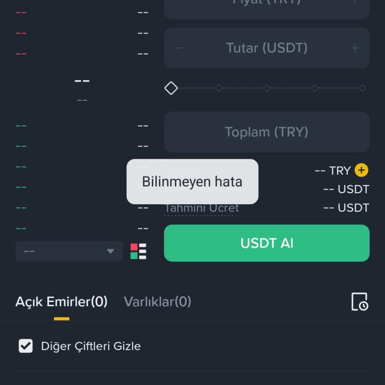 Acil Binance TR Hesap Erişim Hatası Ve 250 Doların Kaybı