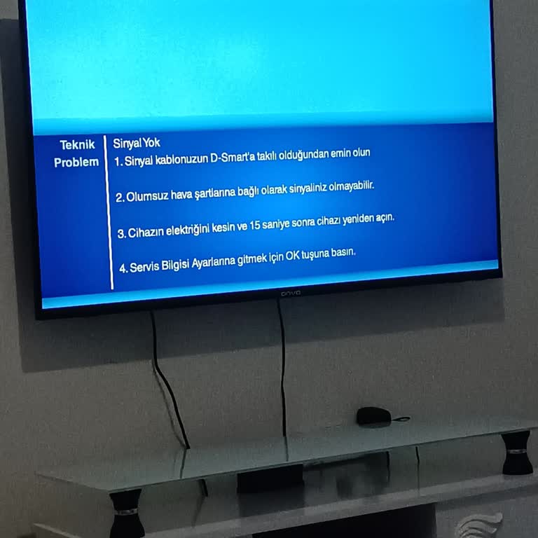 Sinyal Yok Ve Eksik Kanal İçin Ücretsiz Teknik Servis Talebi