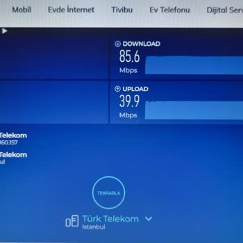 Hediye 500 Mbps Hızı Aktif Değil, 100 Mbps Hızım Sürekli 85 Mbps