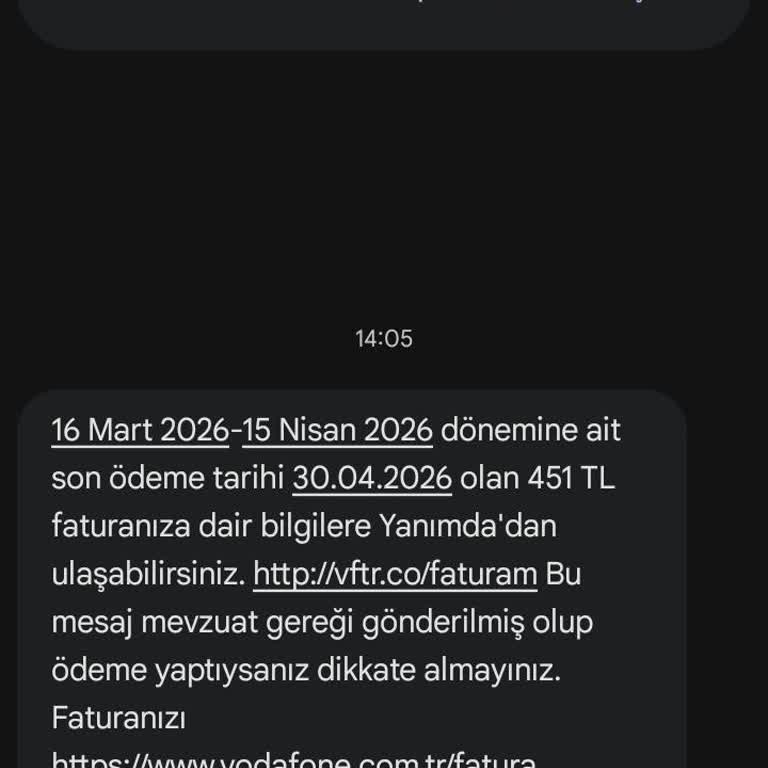 Faturasız Hatta Geçişte Aşırı Fatura Ve Açıklama Talebi