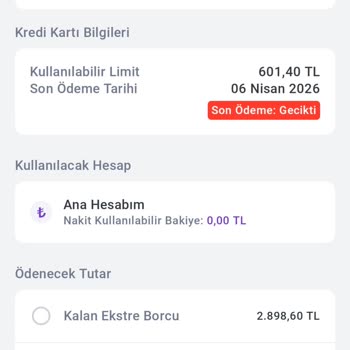 Hadi - Tombank Mobil Uygulamada 20 TL Ödeme Sorunu Ve Asgari Borç Kapatılamaması