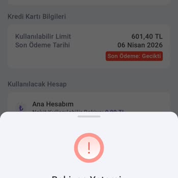 Hadi - Tombank Mobil Uygulamada 20 TL Ödeme Sorunu Ve Asgari Borç Kapatılamaması