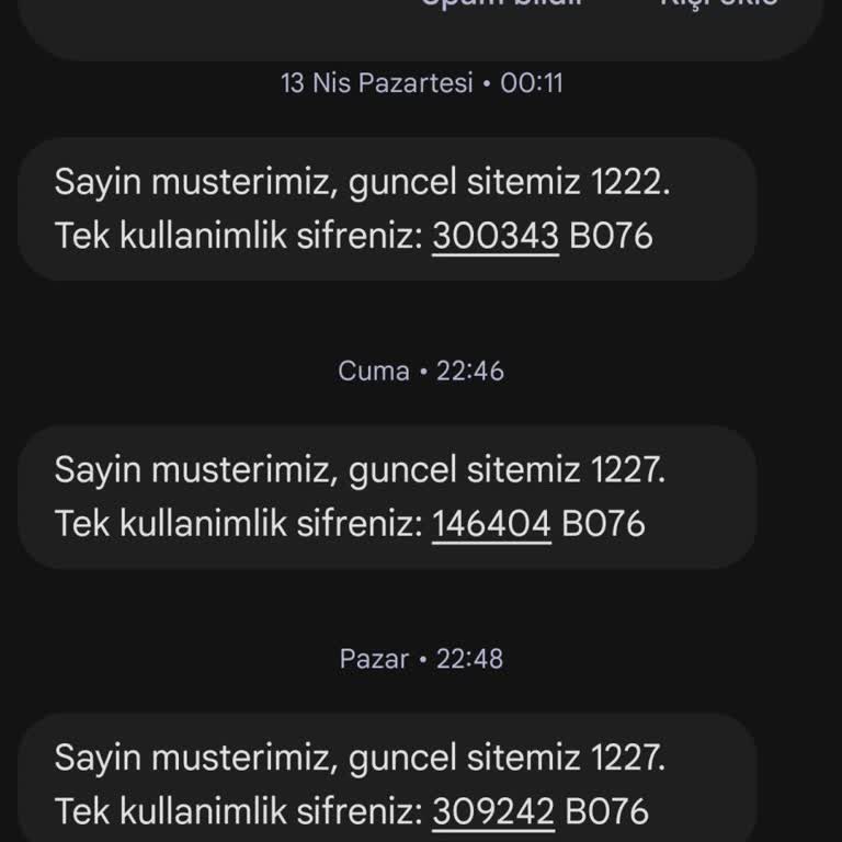 Perabet'in Sahte Güvenlik SMS'i Sonucu 1000 TL Kayıp Ve Destek Reddi