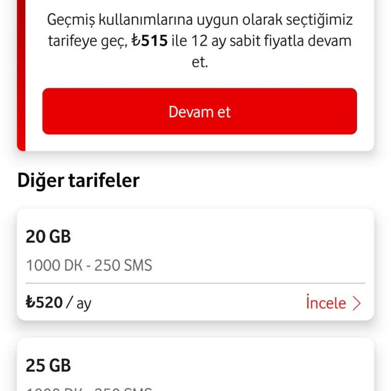 Eski Müşteriye Yüksek Yenileme Tarifesi Teklifi