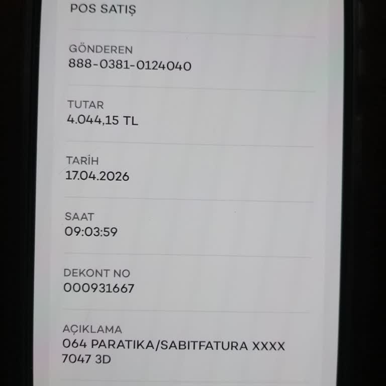 Paratika Pratika 865 TL Tutarında Fazla Kesinti Yapıldı