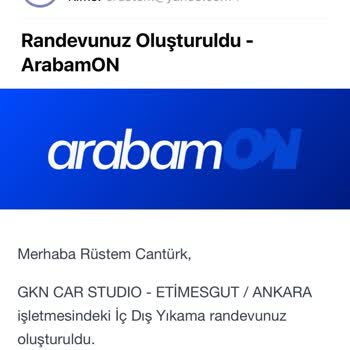 GKN Car Studio Randevumu Kendileri İptal Ettiler Ve Hiçbir Hizmet Vermeden Beni Mağdur Ettiler