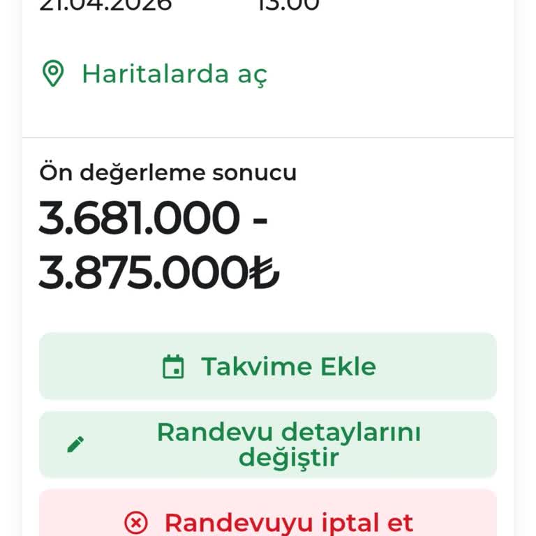Online Değerleme Ve Şube Teklifi Arasındaki Uyuşmazlık