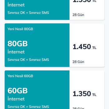 Uygun Paket Bulamama Ve Faturalı Tarife Eksikliği