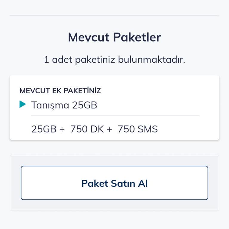 Uygun Paket Bulamama Ve Faturalı Tarife Eksikliği