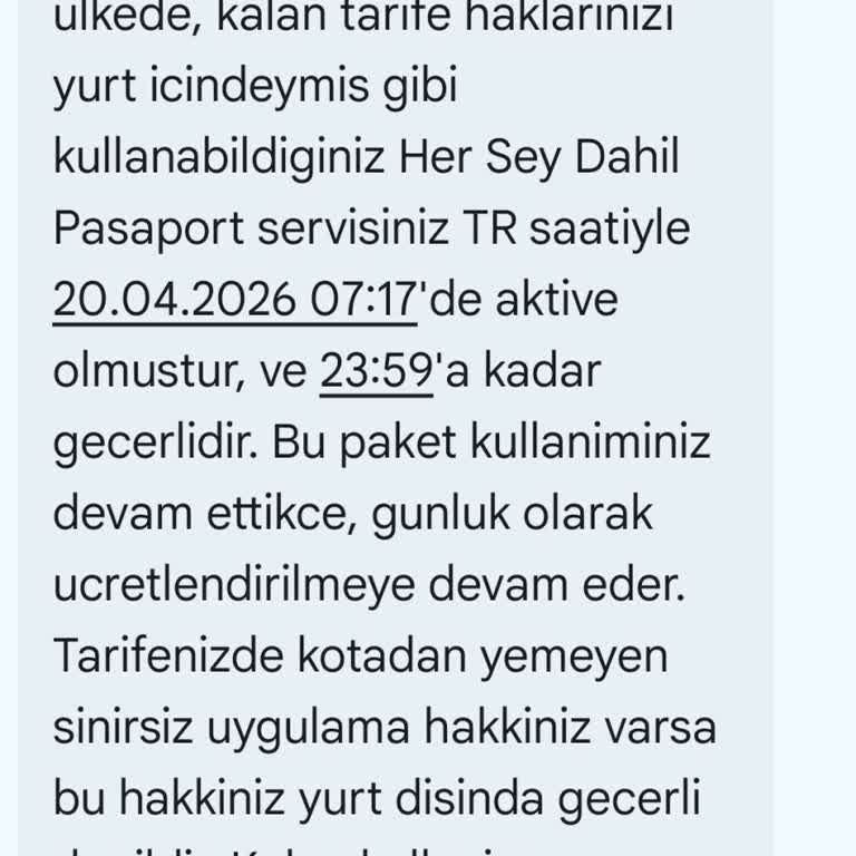 İzin Almadan Aktif Edilen Her Şey Dahil Pasaport Ücretlerinin İptali