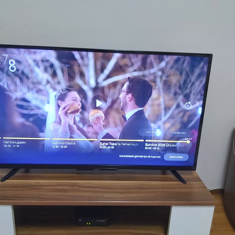 Yeni Arayüzde Kanal Geçişleri Ve İleri Geri Sarmada Süre Bilgisinin Görünmemesi
