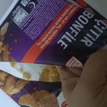 Yemeksepeti Marketinden Aldığım Tavuk Çıtır Fileto’da Kemik Bulunması Ve Çocuk Güvenliği Riski