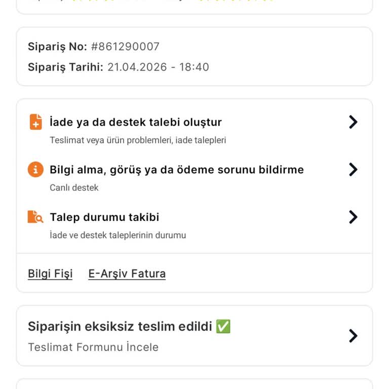 Teslim Edildi Görünen Sipariş Gerçekte Teslim Edilmedi