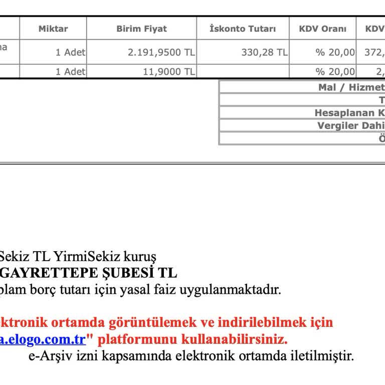 Obilet'ten Aldığım Kiralama İçin 147 Yanlış Fatura Gönderilmesi