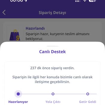 Getir Tahmini Teslim Süresi Güncellenmedi, Sipariş 6 Saat Bekletildi