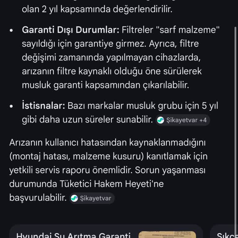 Oksijen Su Arıtma Sistemleri Oxygen Water Şikayeti