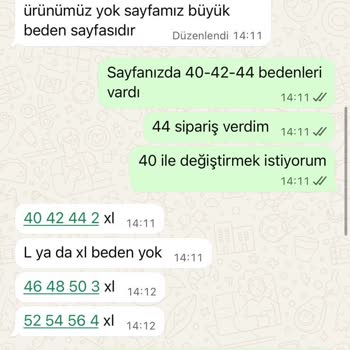 Parla Womens Beden Bilgilerinde Yanıltıcı Reklam Ve İade Reddi