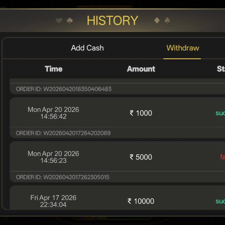 Teen Patti Legend Withdrawal Successful but Money Not Received